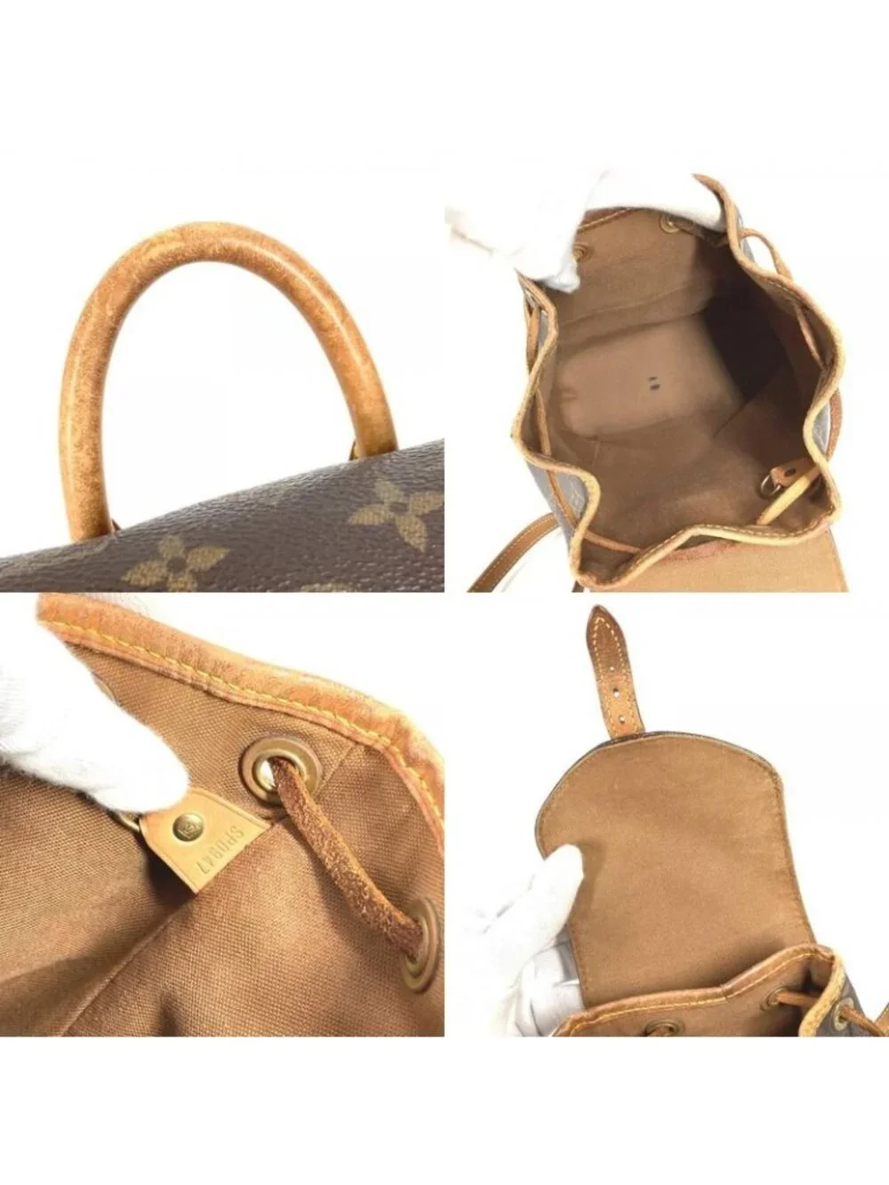 Louis Vuitton Backpack Mini Montsouris Monogram Canvas Brown - Picture 8 of 9